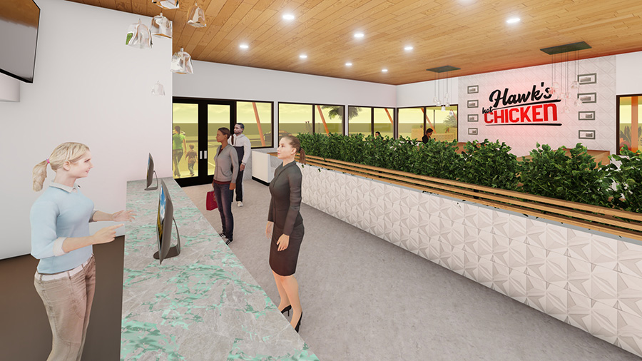 Hawks Hot Chicken Specific Space