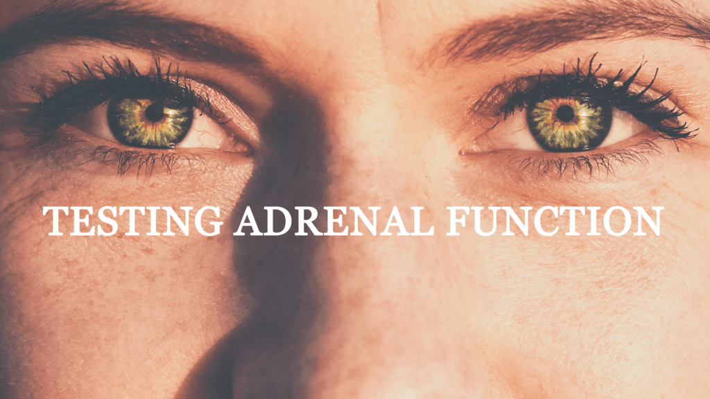 How to Test for Adrenal Function Specific Wellness