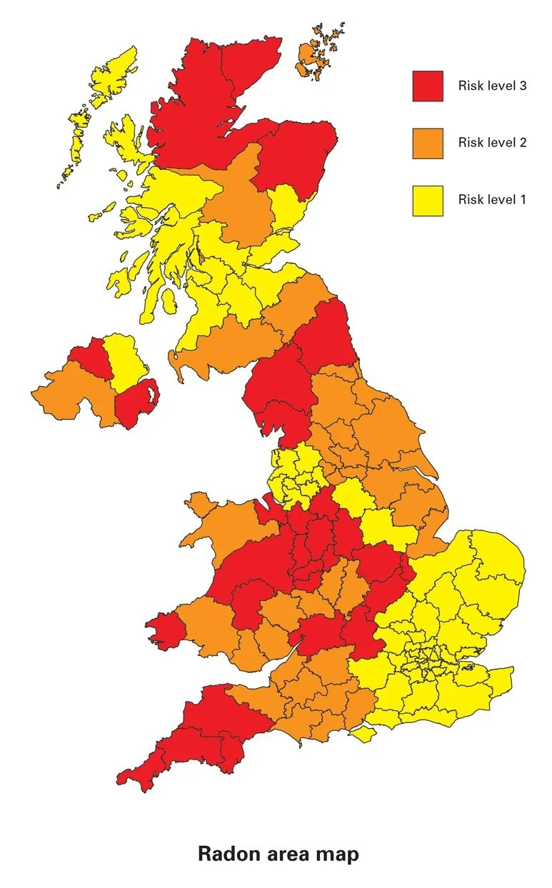 Radon Map Of Uk