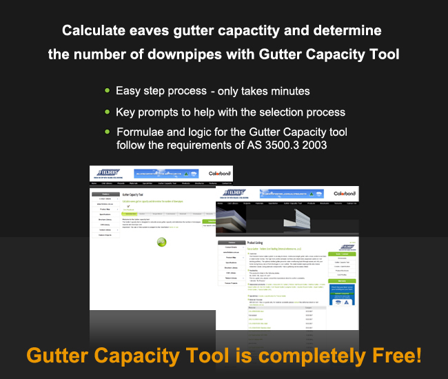 Gutter Capacity Tool Example Specifying Fielders
