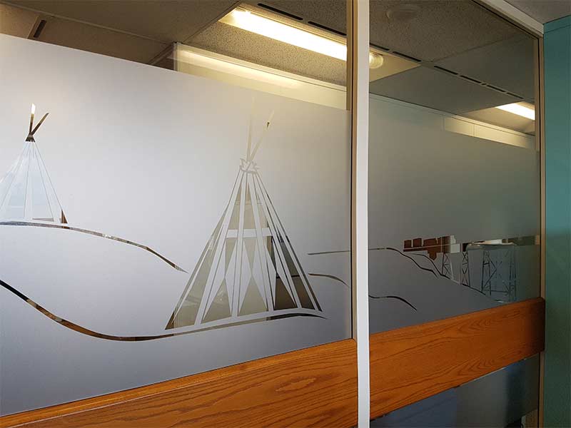 Designer & Etched Glass Films for Commercial Spectra Light