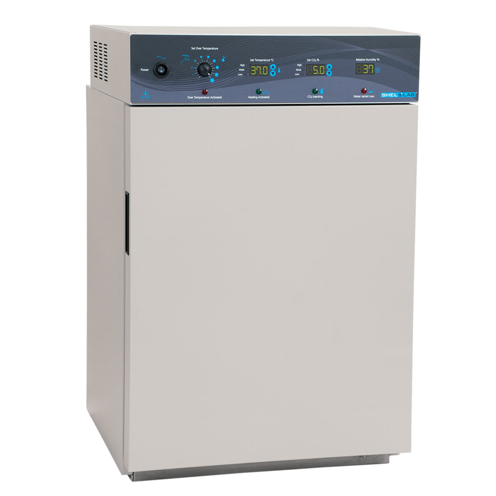 Shel Lab CO2 Water Jacketed Incubator, 5 Cu. Ft. IR, HEPA, 230V Model