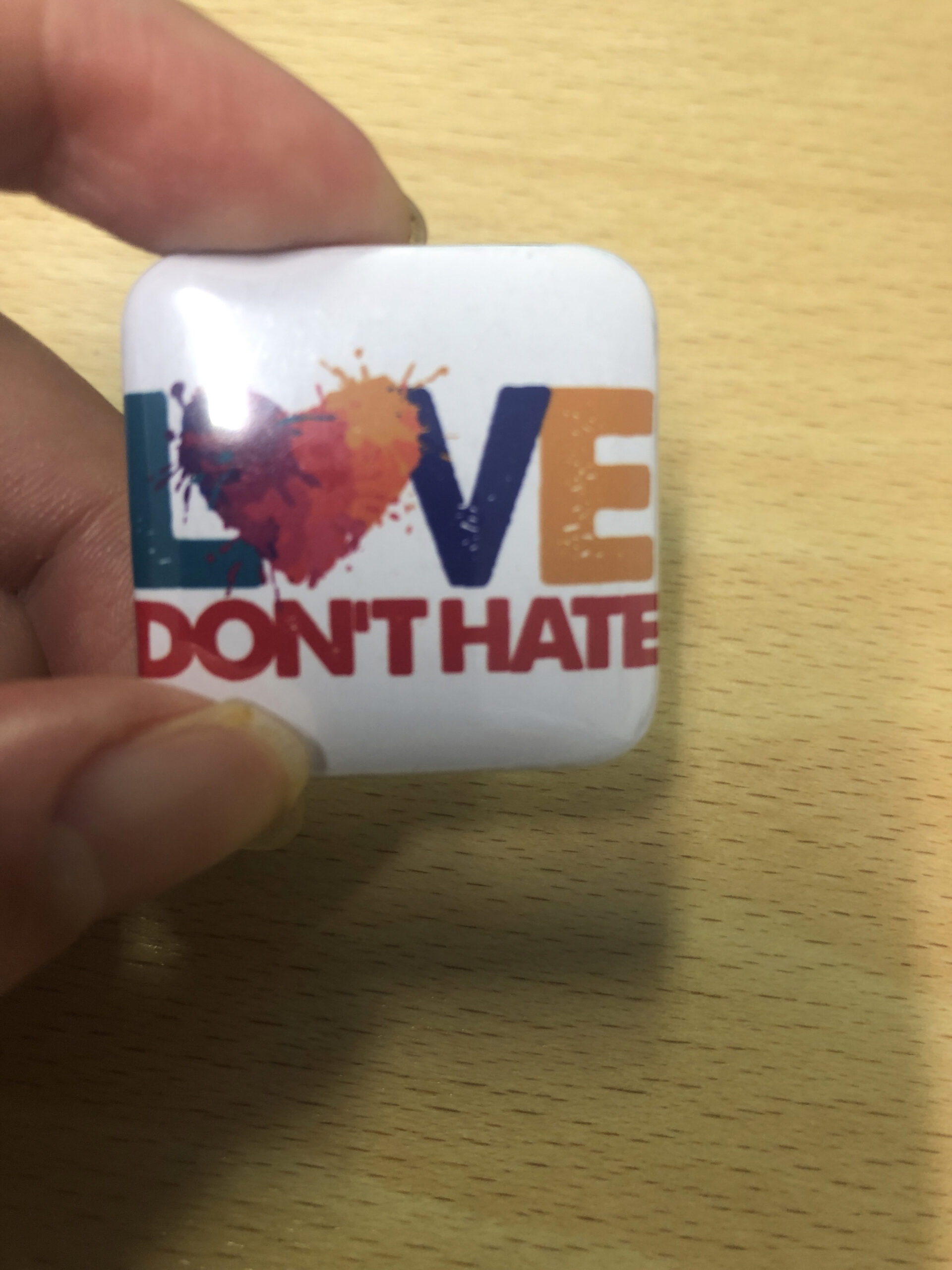 Love Don’t Hate Badges SPECTRUM