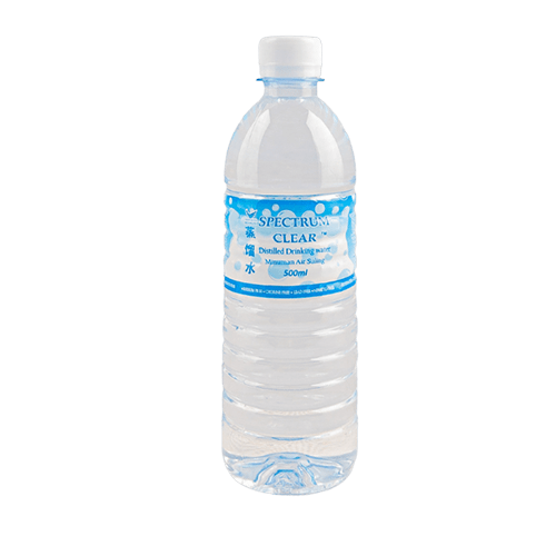 500ml Distilled Water Bottled Water Spectrum Clear