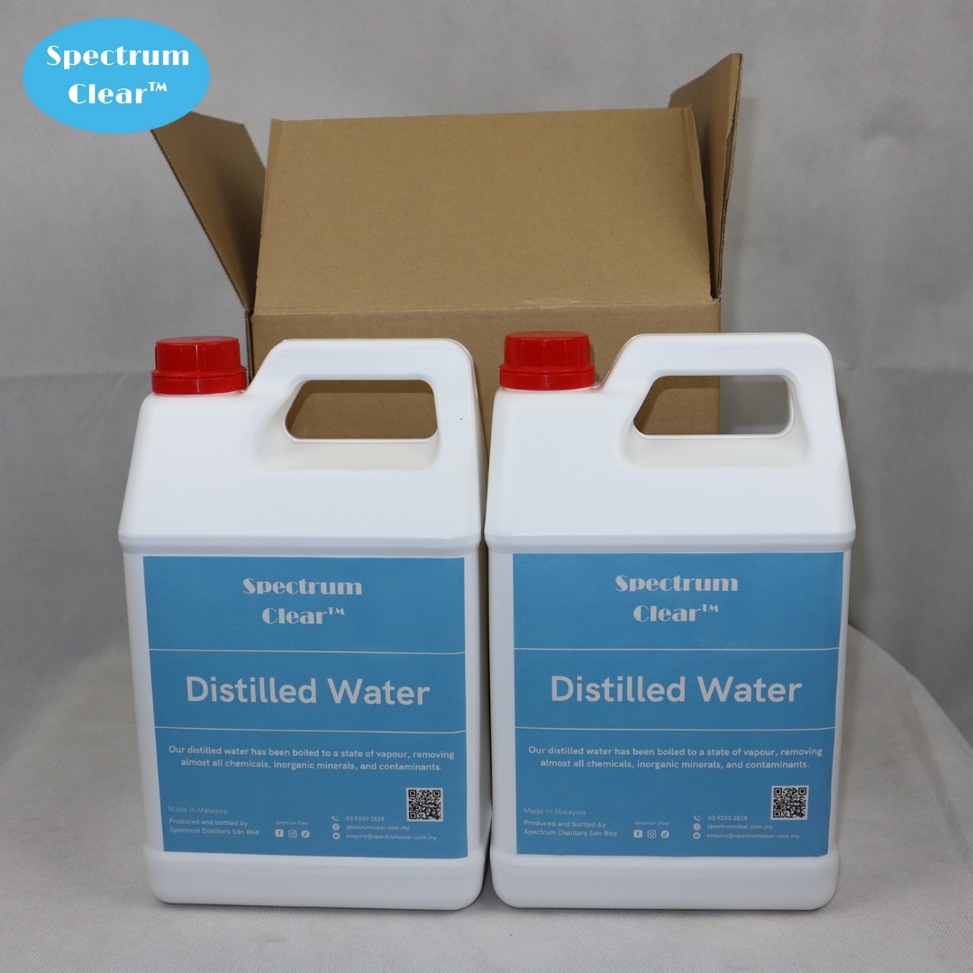 1 Carton Distilled Water 4L Lab Grade