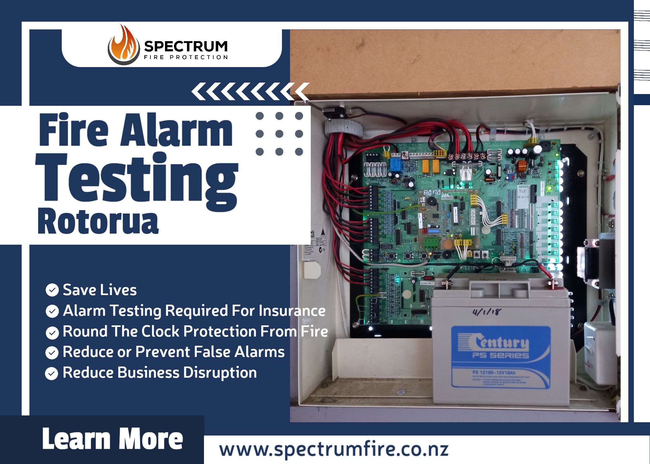 Fire Alarm Testing Rotorua Spectrum Fire Protection