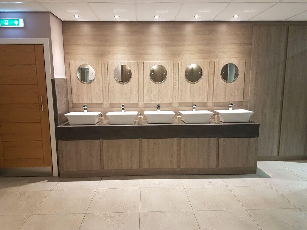 Commercial Washroom Refurbishment UK Spectrum Interiors