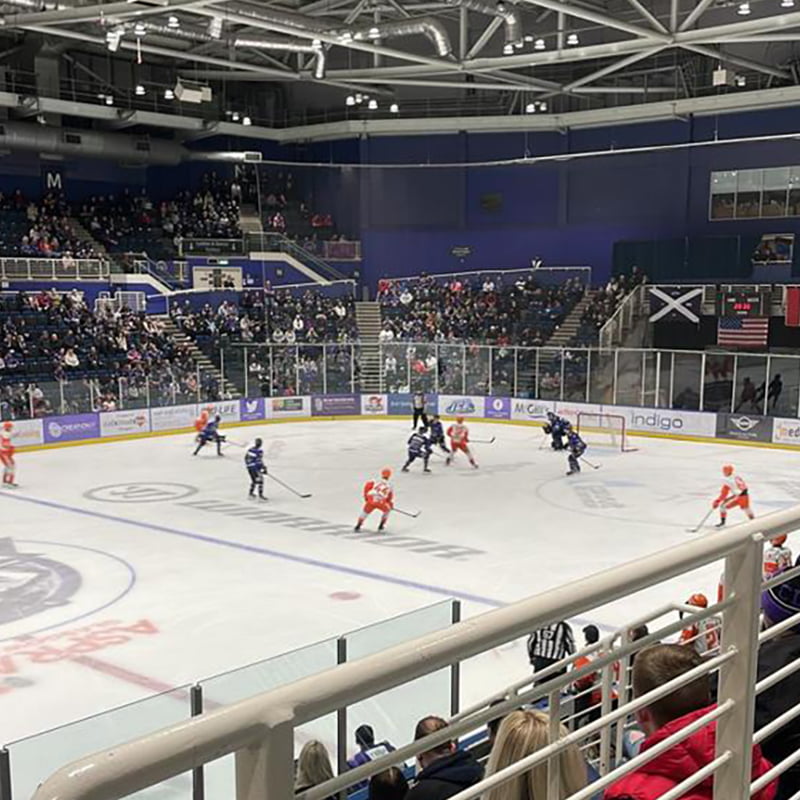 Professional ice hockey players, conference delegates and concert goers