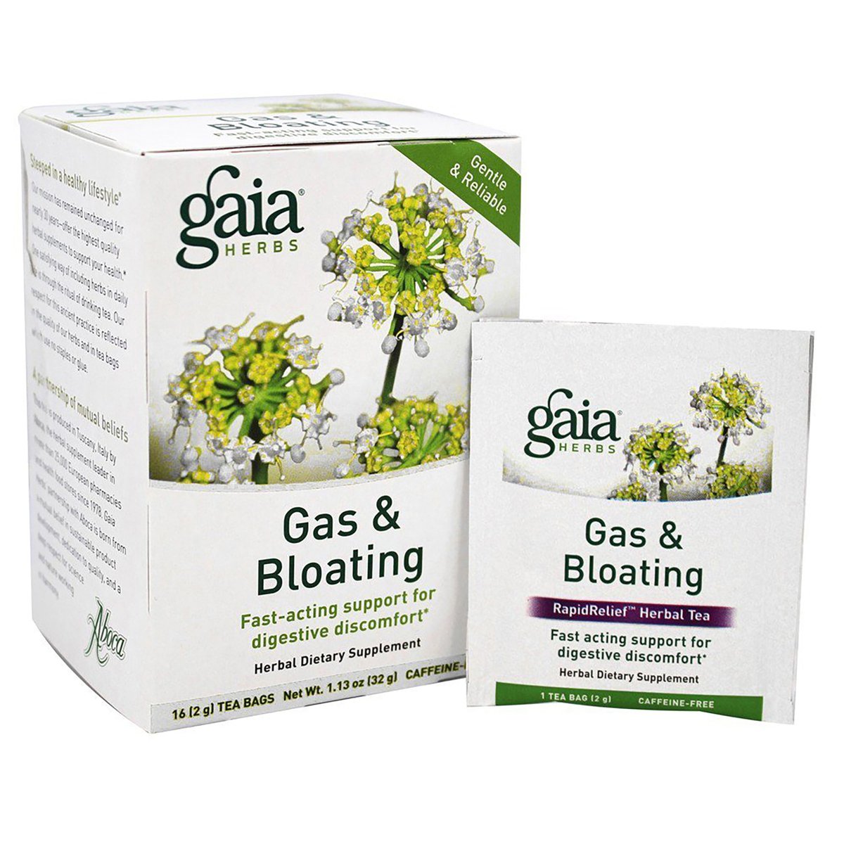 Buy Gas & Bloating Tea 16 tea bags Online in Canada Spectrum