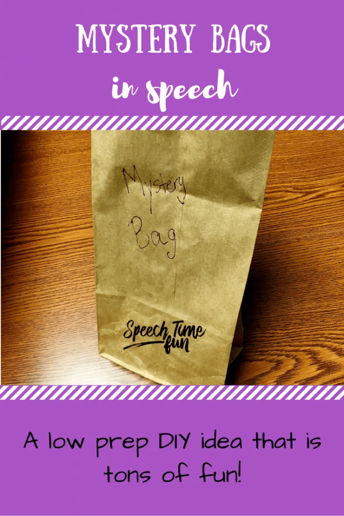 Mystery Bags in Speech A DIY Idea To Work On A Variety Speech Goals