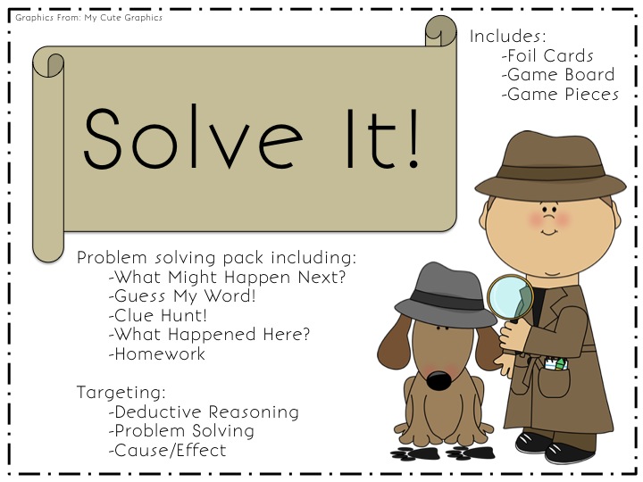 Solve It! Problem Solving Detective Packet Speechy Musings