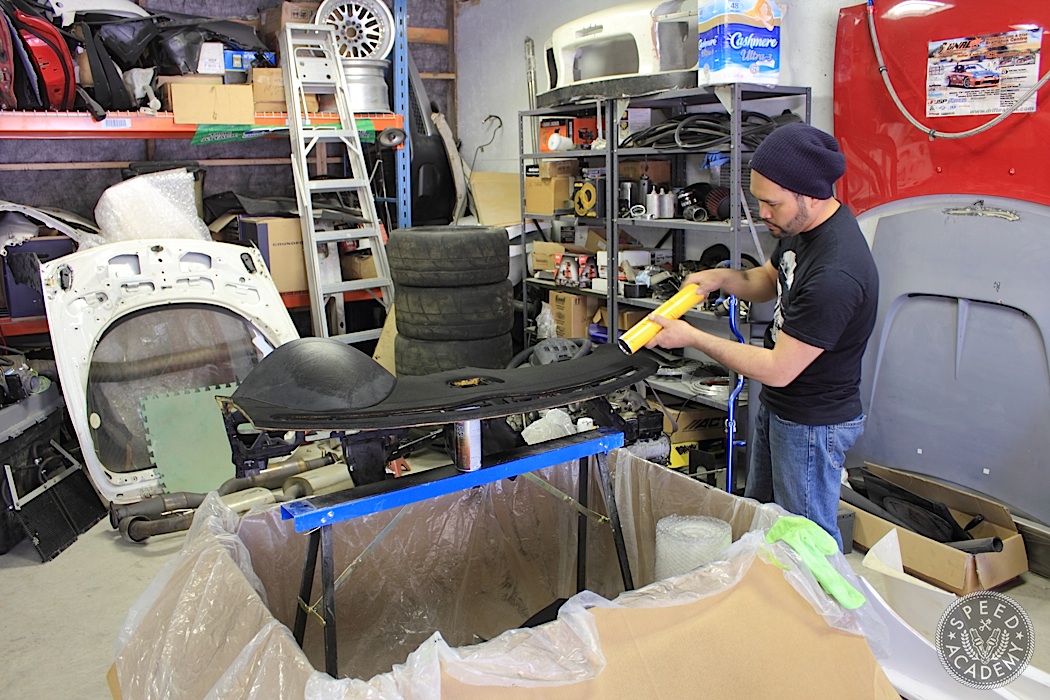 Howto flock a dash We cut down glare by flocking our dash Speed Academy