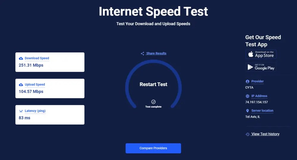 💹Test Your Speed SpeedTest For ALL ISP In Cyprus