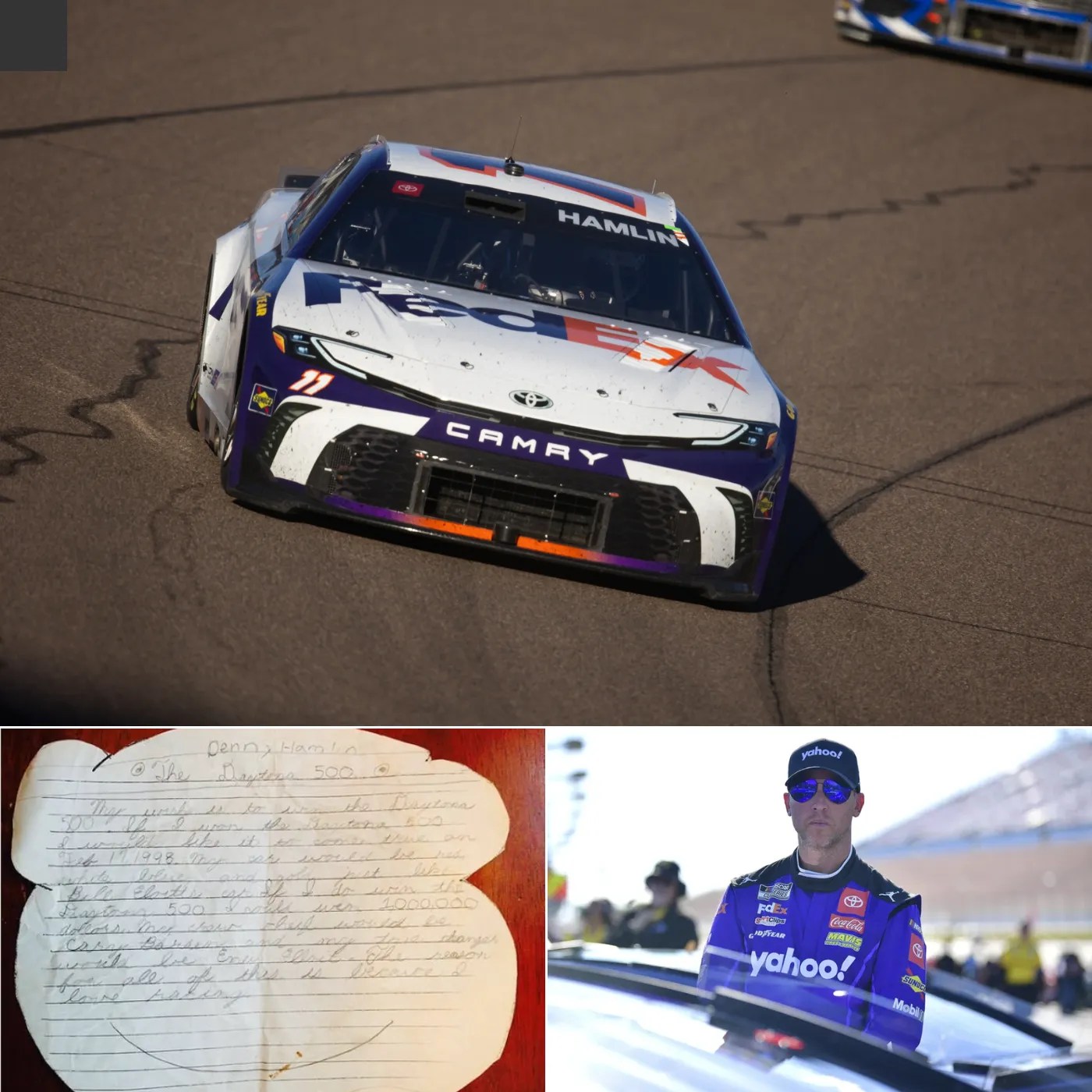 Denny Hamlin's Shocking Childhood Letter The Unbelievable Dream That