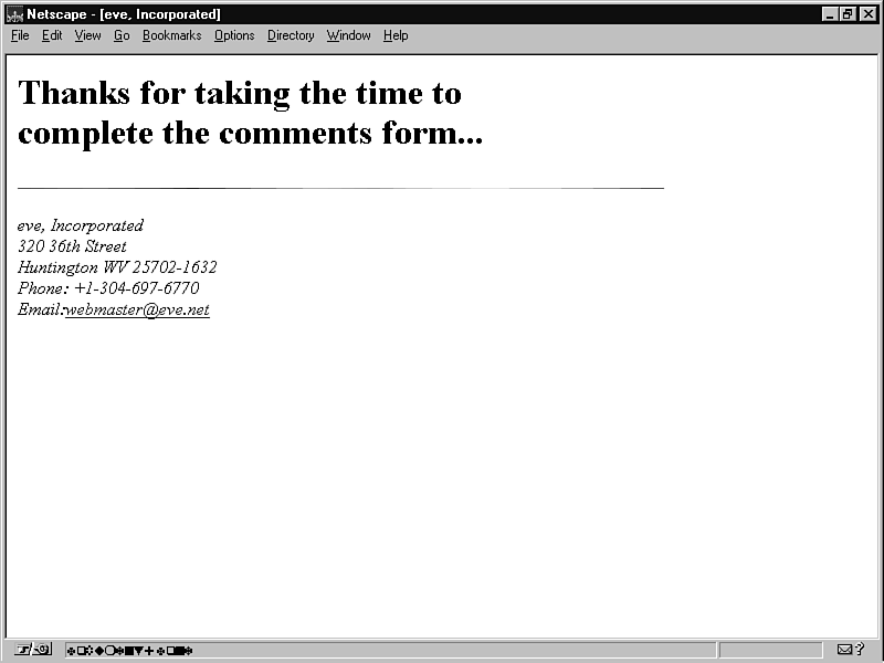 Chapter 6 Examples of Simple CGI Scripts