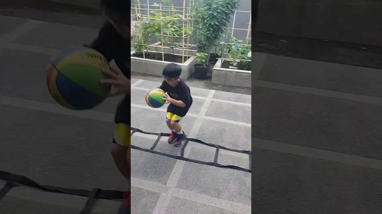 Basketball Agility Ladder Drill for Kids Speed & Agility Training