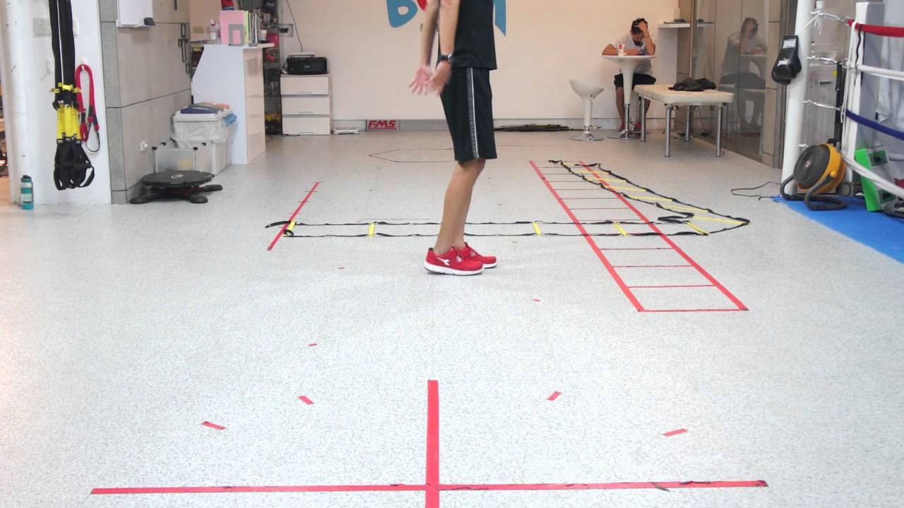 Basketball agility ladder stability for single leg Speed & Agility