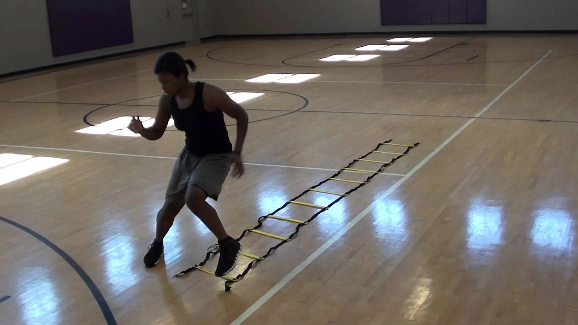 Ladder Shuffle Basketball Agility Drills Speed & Agility Training
