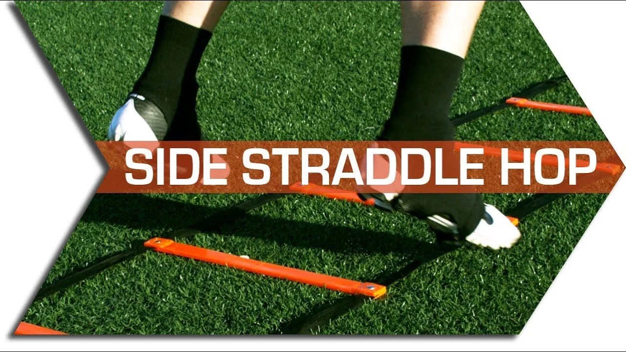 SIDE STRADDLE HOP AGILITY LADDER DRILLS FOOTWORK, QUICKNESS & SPEED