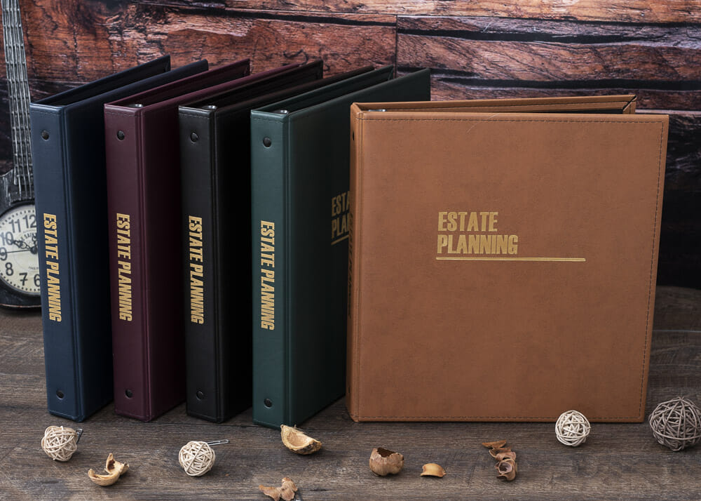 Premium Simulated Leather Estate Planning Binder SpeedBinder