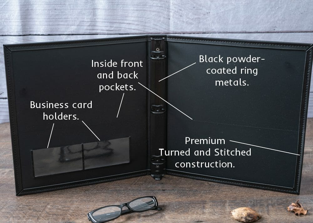 Premium Simulated Leather Legal Documents Binder SpeedBinder