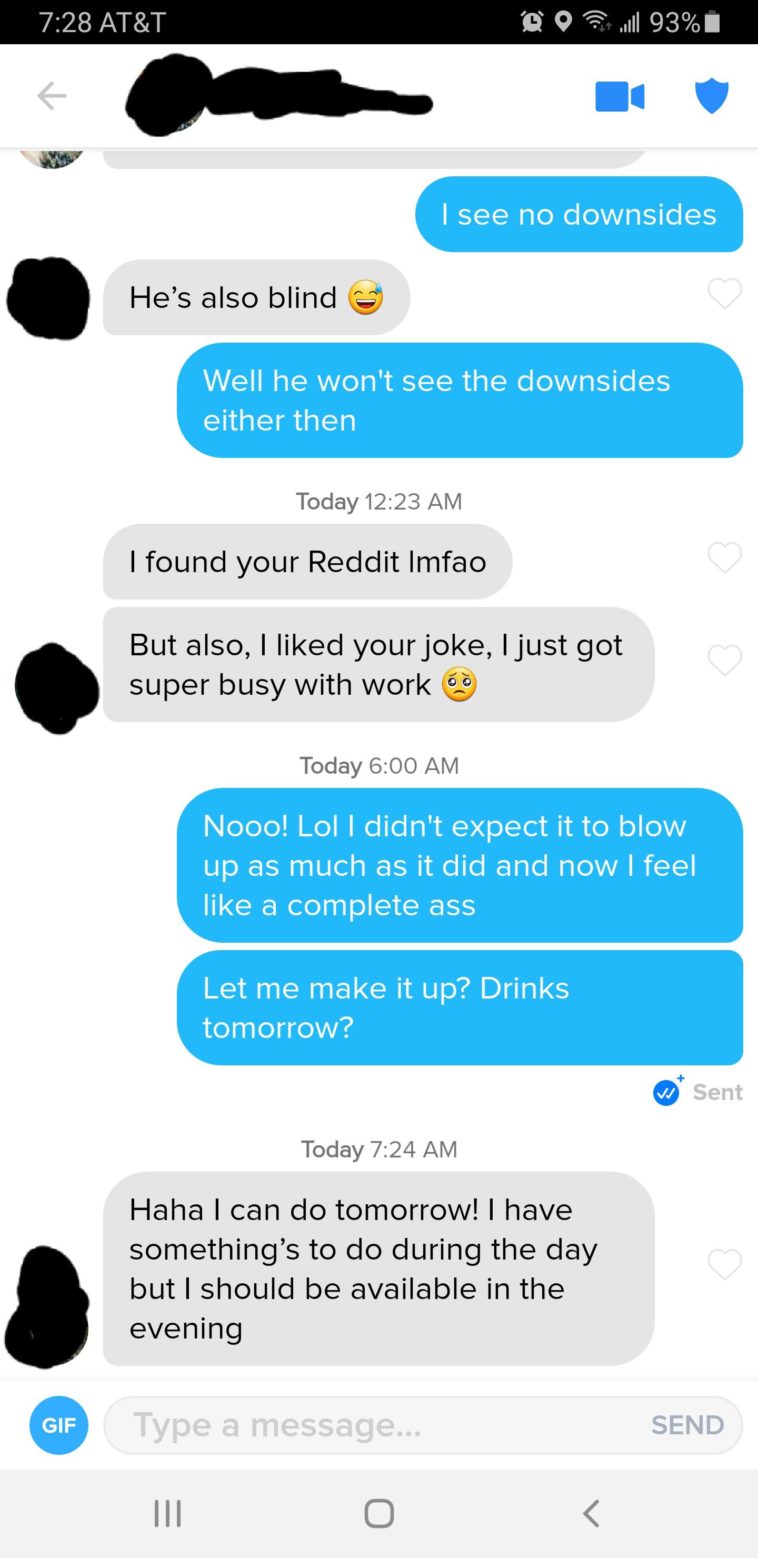 Tinder Update SHE HAS REDDIT!! SpeedDating Dating & Matching