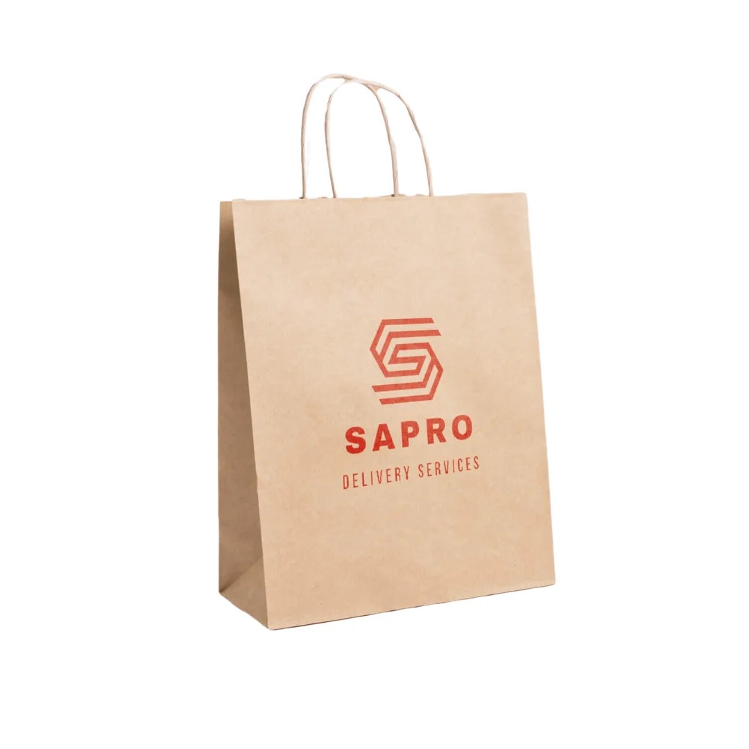 Custom Brown Kraft Paper Bag in Doha Qatar 1 Best Price