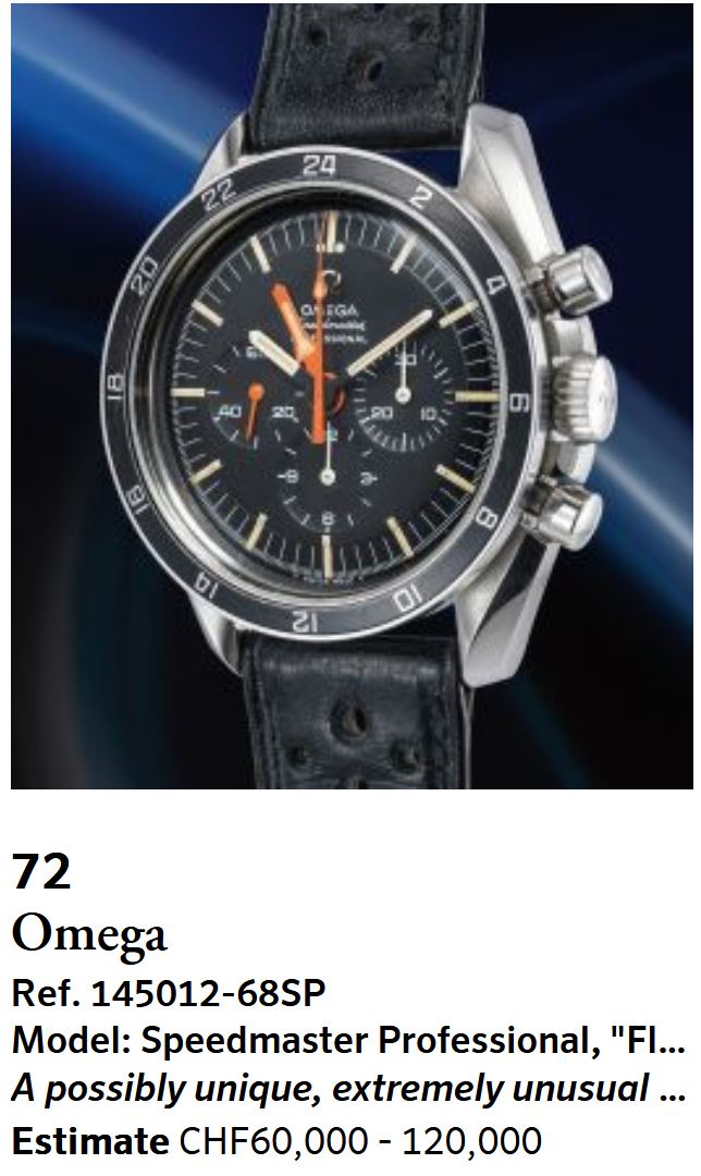 Phillips Auction November2022 Speedmaster101