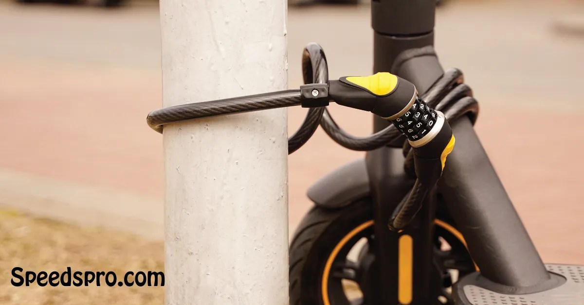 how to lock a scooter ulock or cable