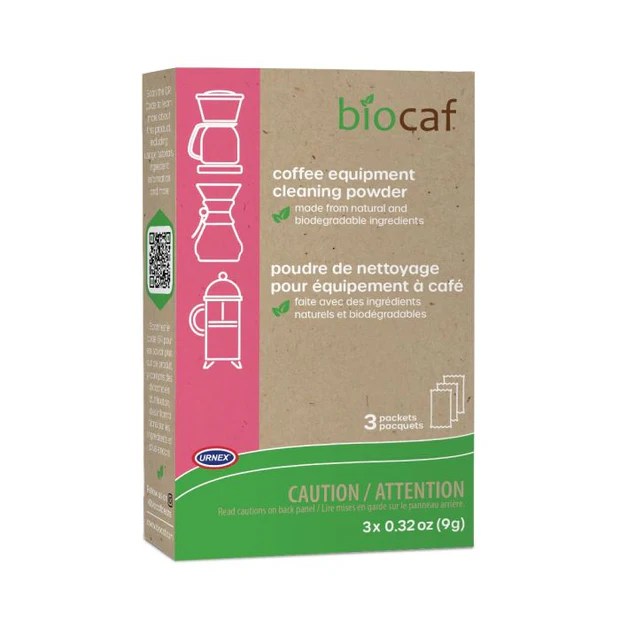 Biocaf Coffee Equipment Cleaning Powder 3 Packets Speedwell Coffee