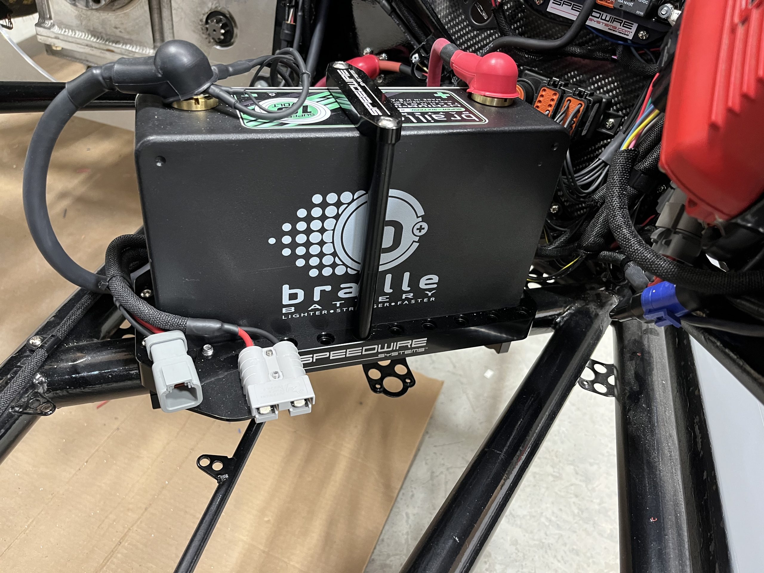 Braille Stand Up and Lay Down Battery Tray Speedwire Systems