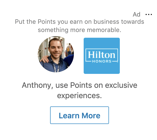linkedin spotlight ad example Speedwork