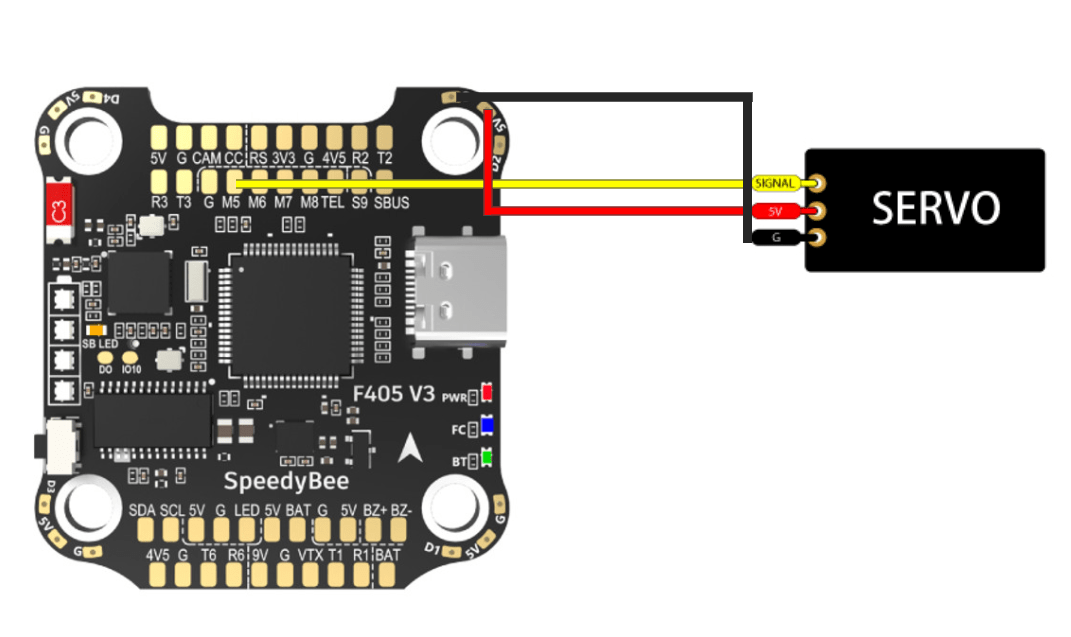 How does F405v3 FC use servos (INAV)? – SpeedyBee