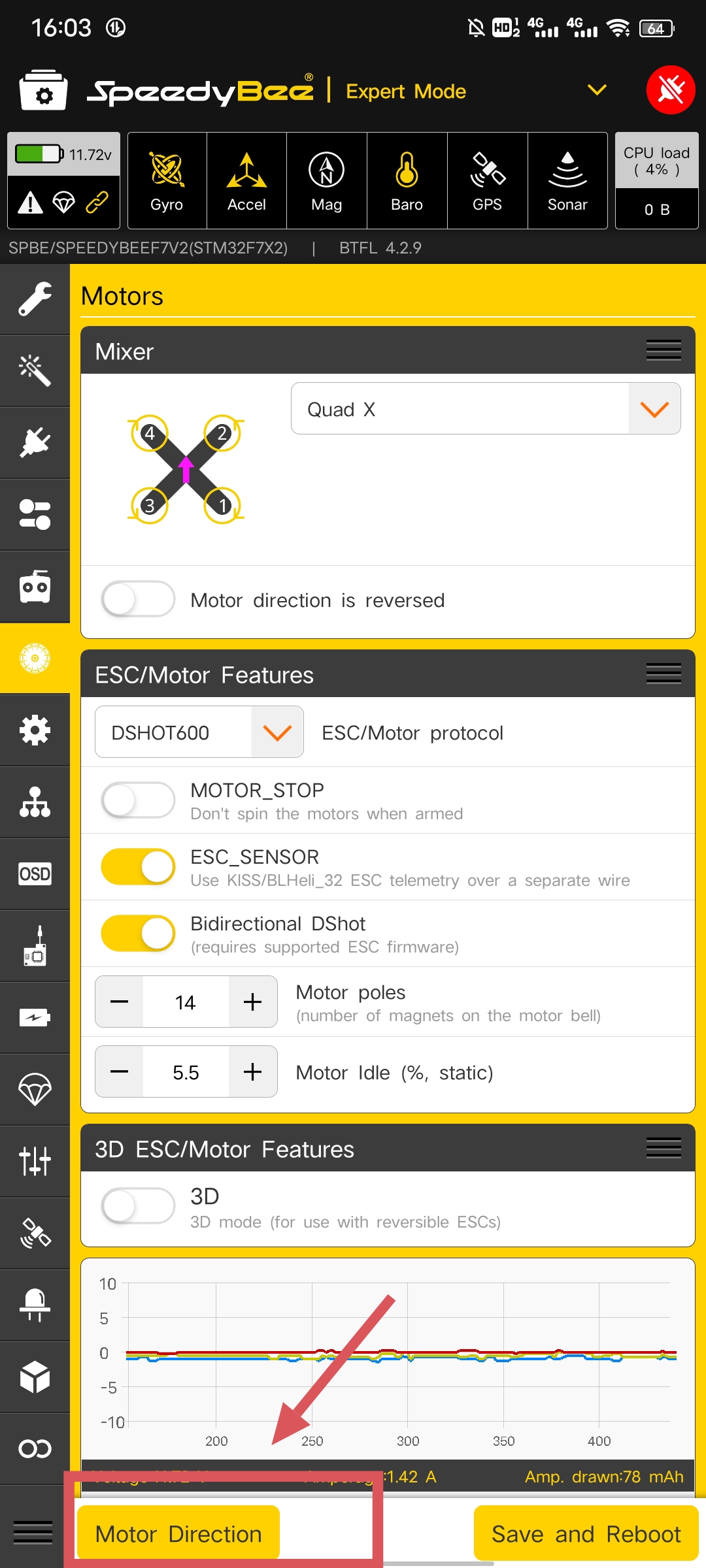How to change motor direction for 32bit BLHeli32 ESCs or 8bit BLHeli