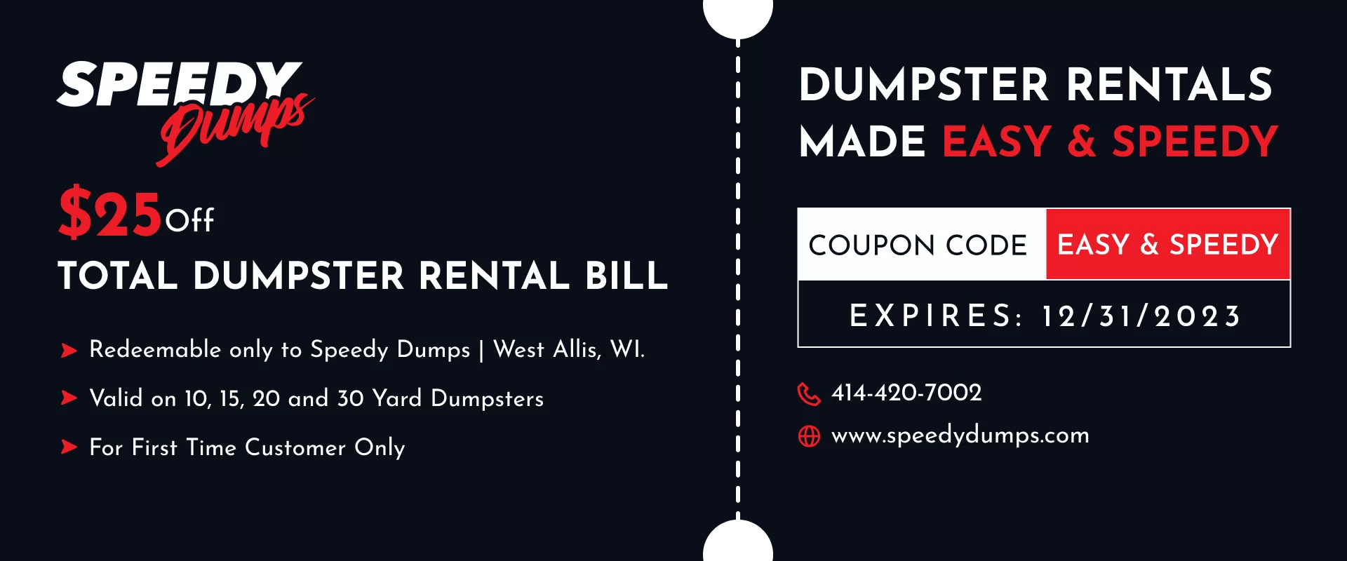 Dumpster Rental Company West Allis & Wauwatosa WI.