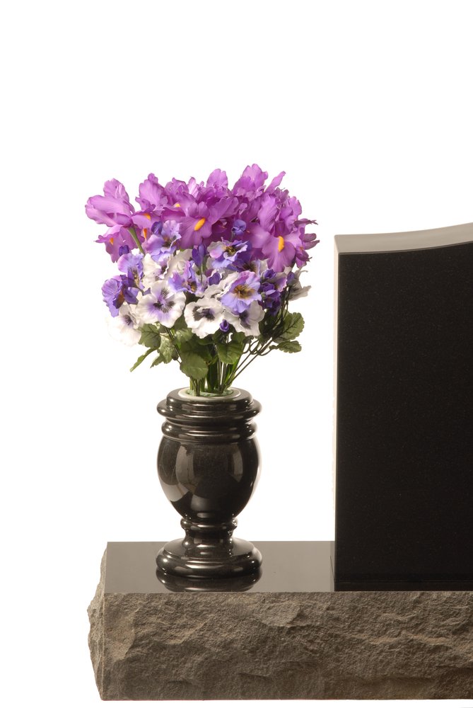 Flower Vases > Large Granite Vase Cemetery Monuments Speers