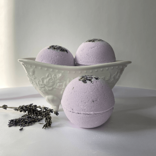 Lavender Bath Bomb Spa Gift Set Bath Fizzes Spell Bathing