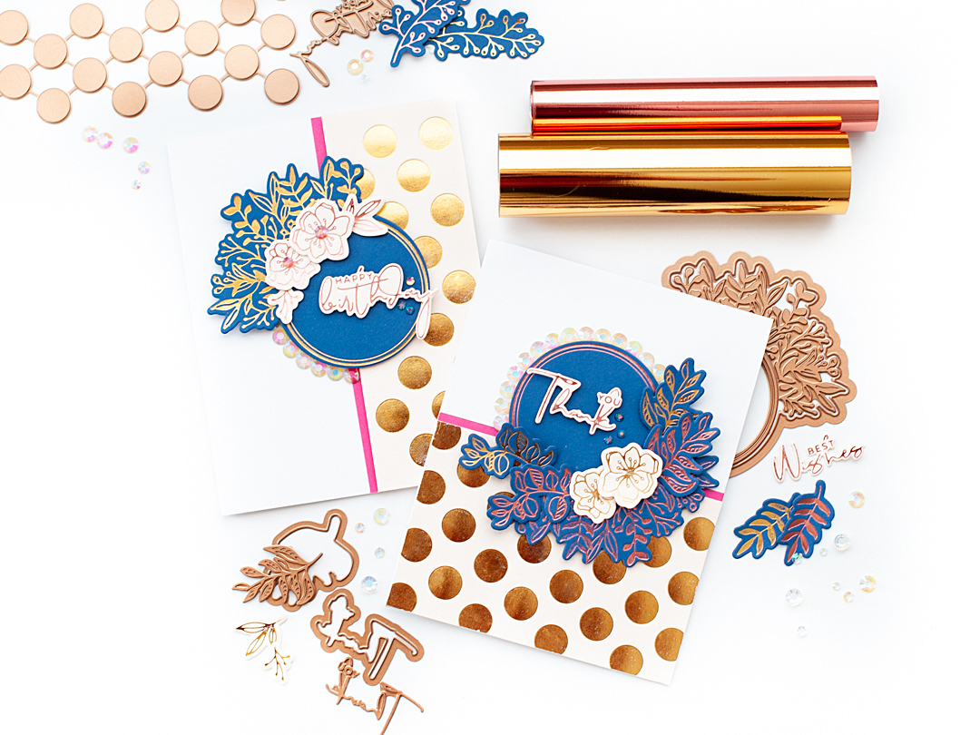 Glimmer Hot Foil Roll - Rose Gold – Spellbinders UK