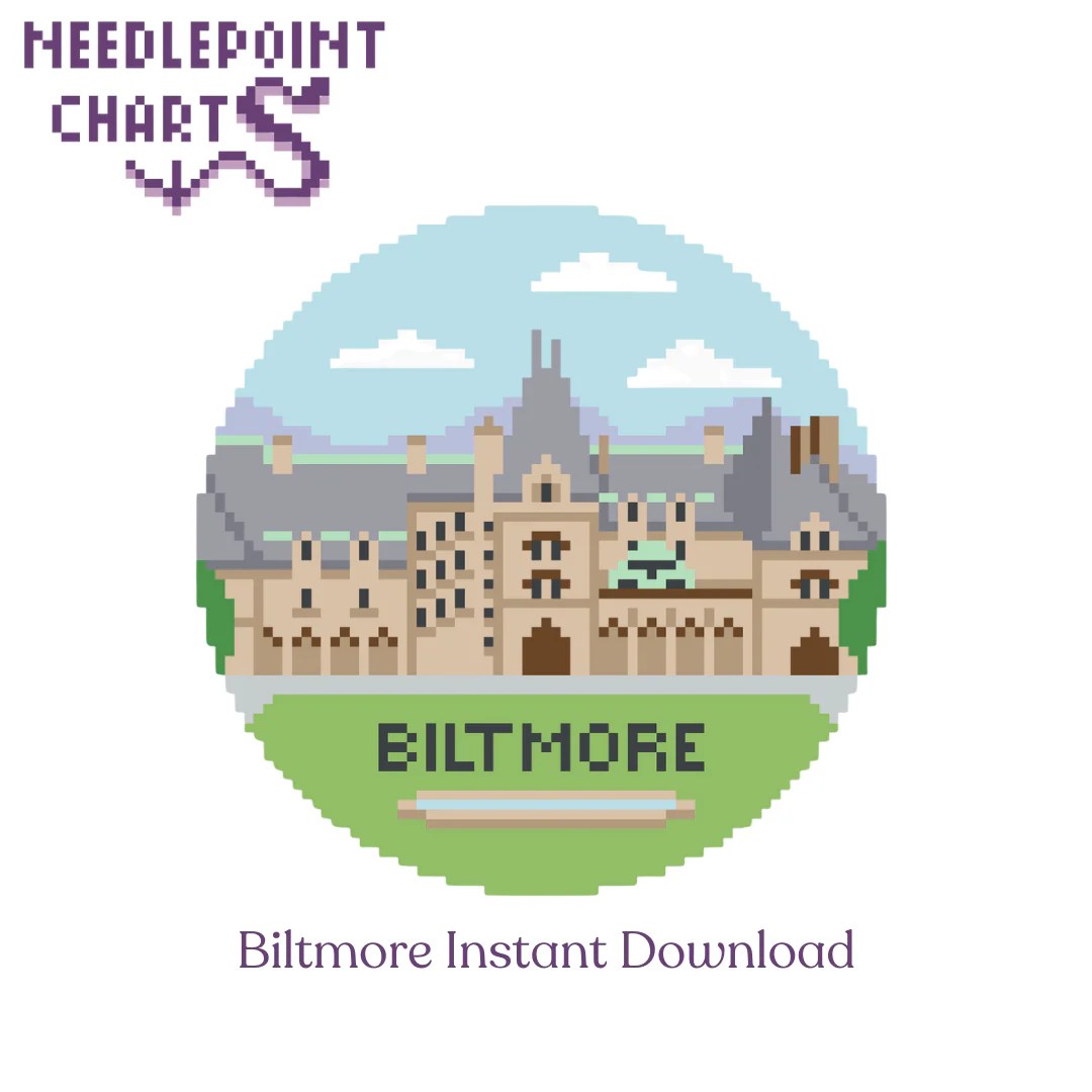 Biltmore Chart for 18 Mesh Needlepoint - Instant Download – Spellbound