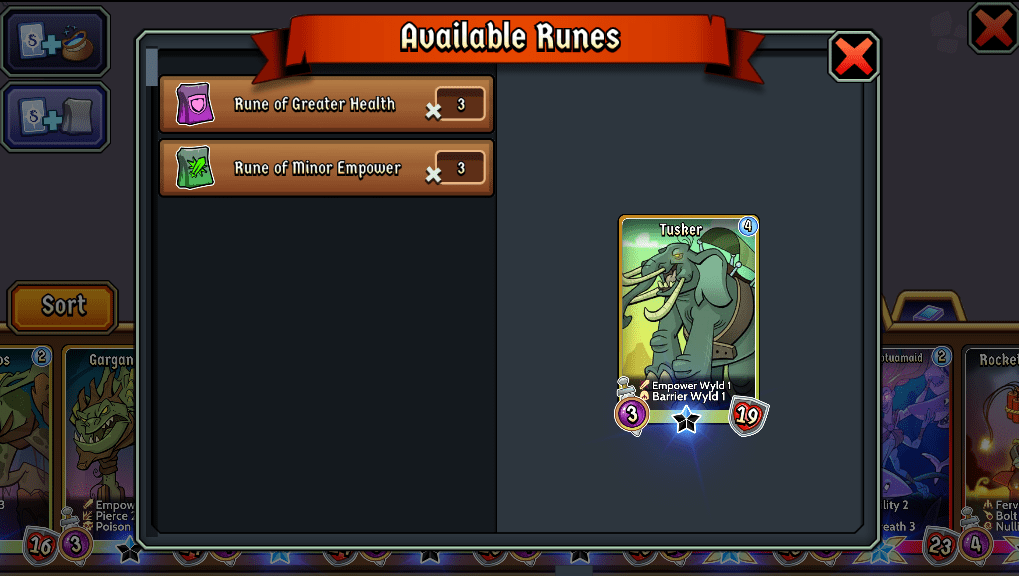 Why can't I place this Rune on my card? Spellstone