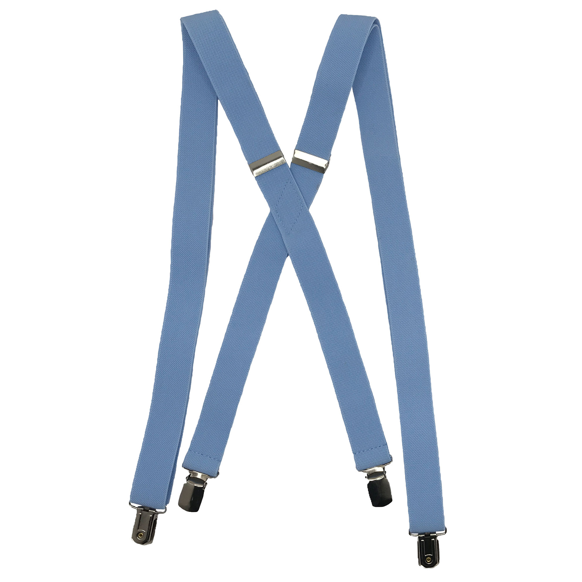 Dusty Blue Men’s Suspenders 1inch X Back Spencer J's