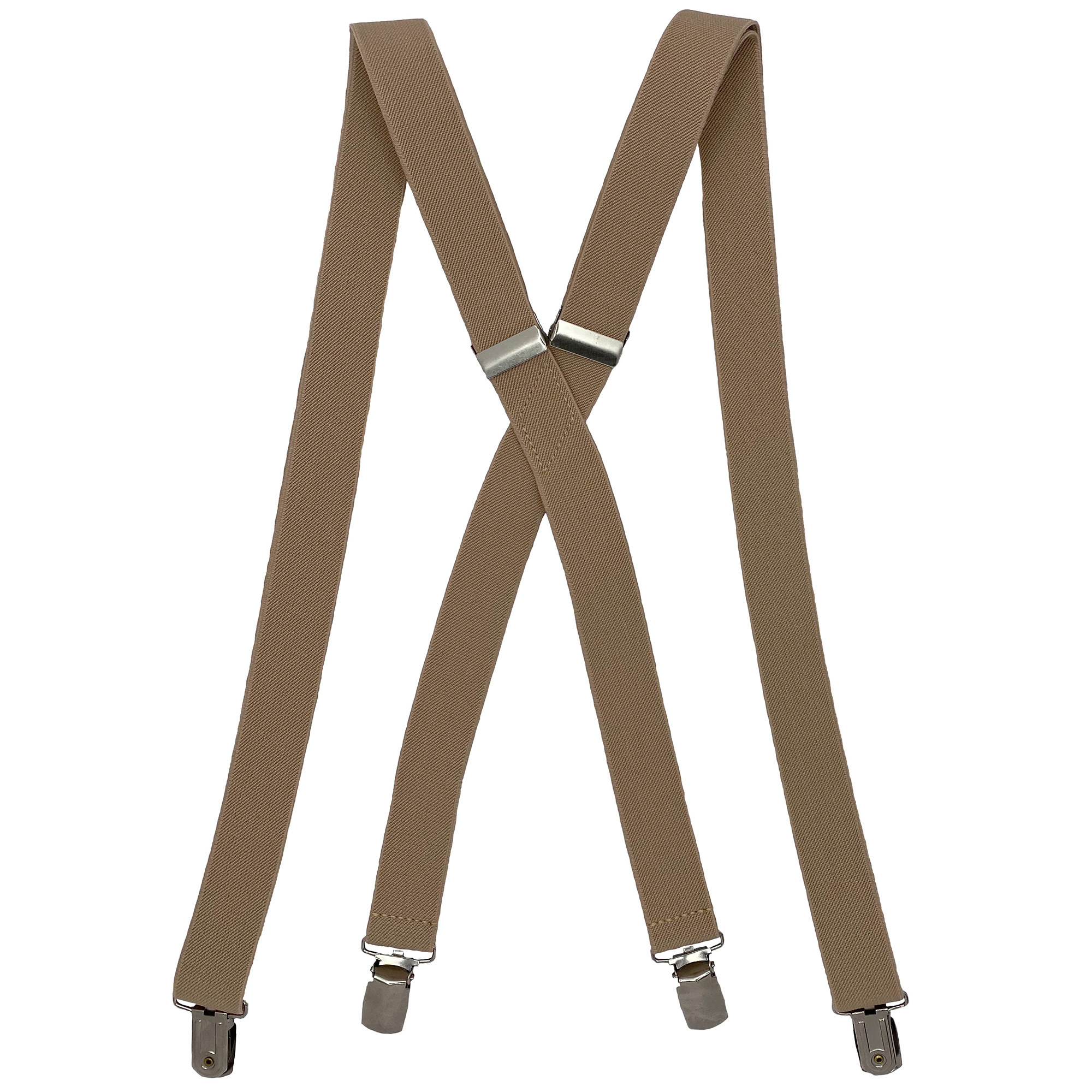 Tan Boys Suspenders 1 inch X Back Spencer J’s Spencer J's