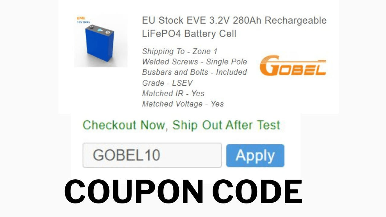 65 off Gobel Power LiFePO4 Battery Coupon Code