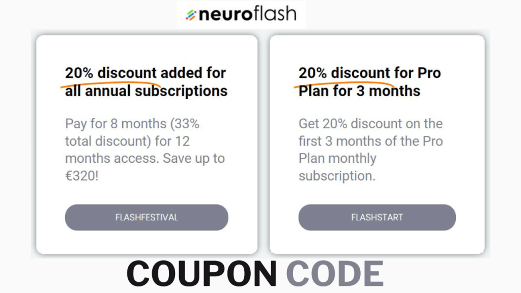 €320.00 off Neuro Flash AI Coupon Code + Free Trial