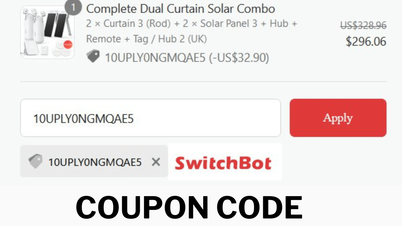 65 off SwitchBot Curtain Coupon Code 2, 3 Switch Bot