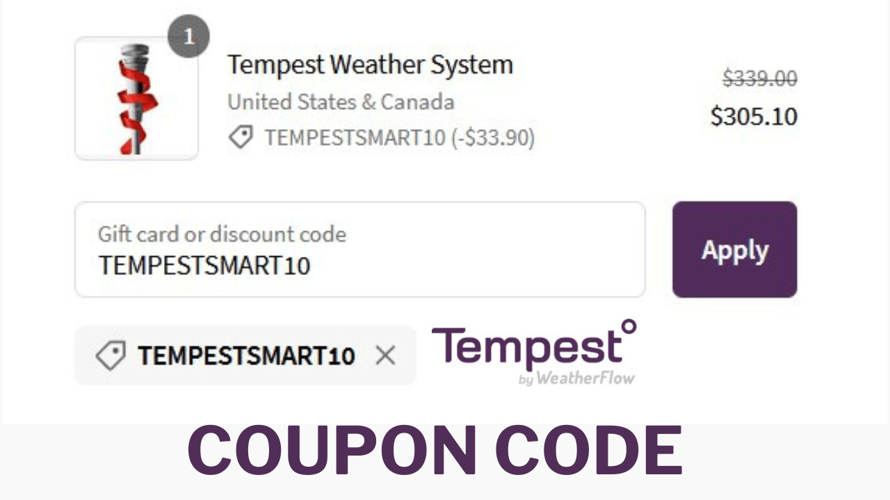 60 off Tempest Weather Station Discount Code (Coupon)