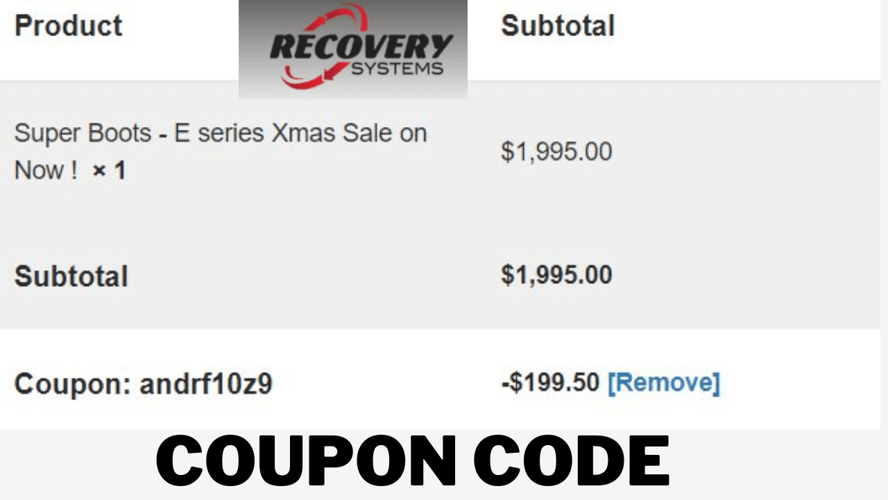40 off Recovery Systems Sport Coupon Code, Discount