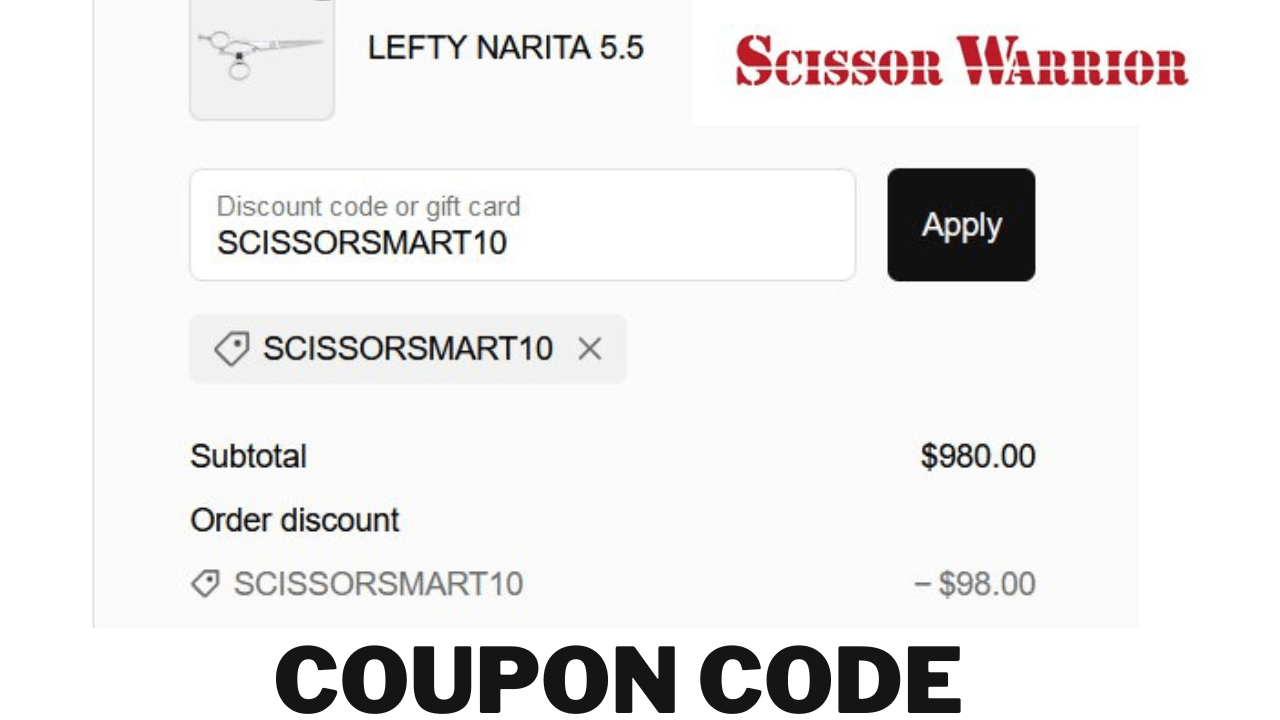 40 off Scissor Warrior Coupon Code ScissorWarrior