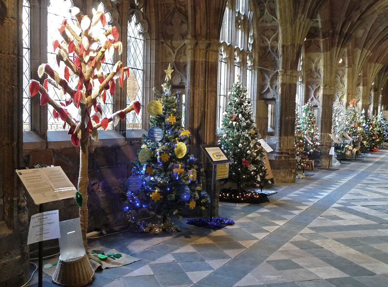 Christmas Tree Festival in Worcester Cathedral Speysight