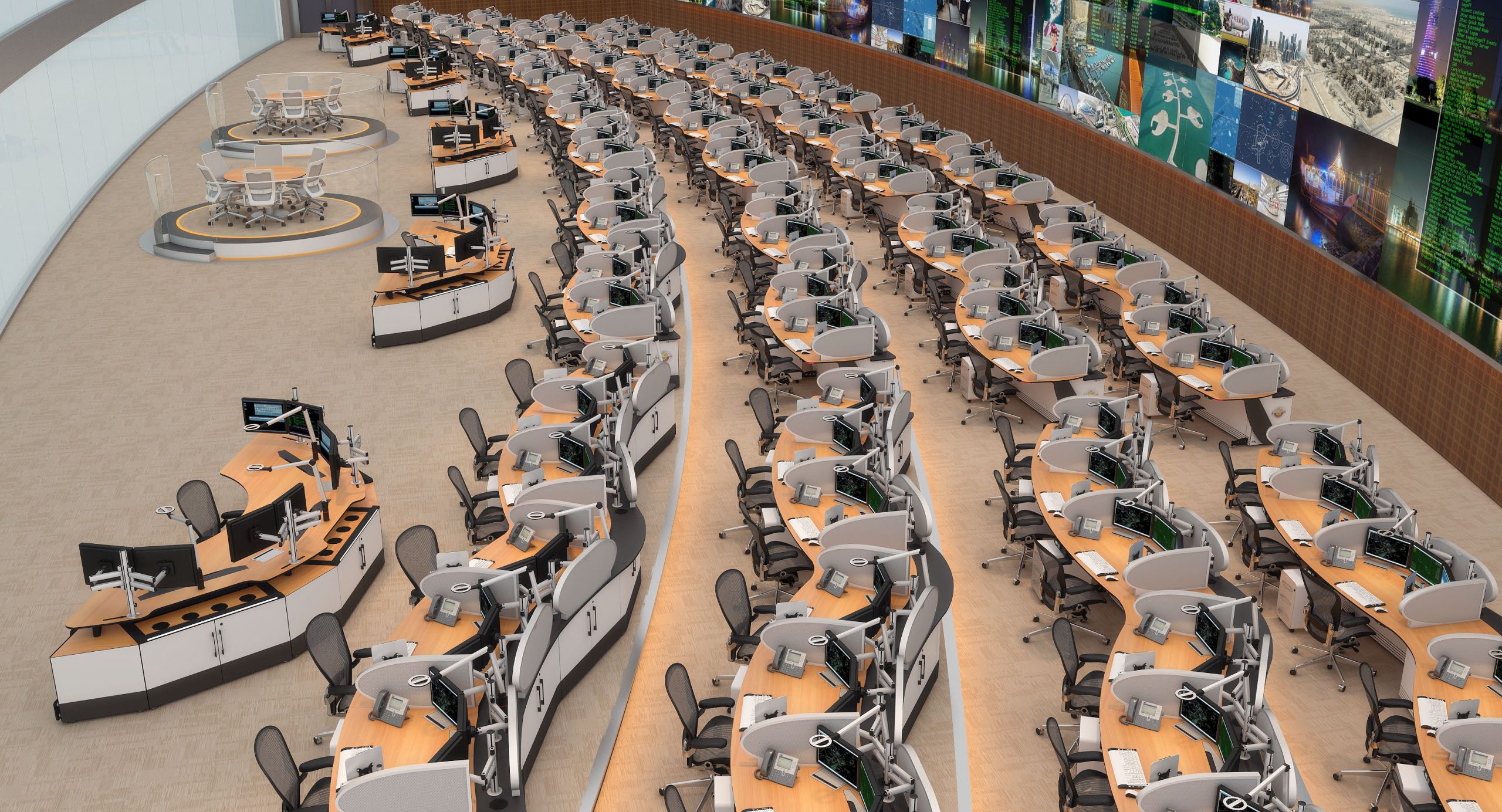 National Command Center, Qatar SPF Control Room Consoles